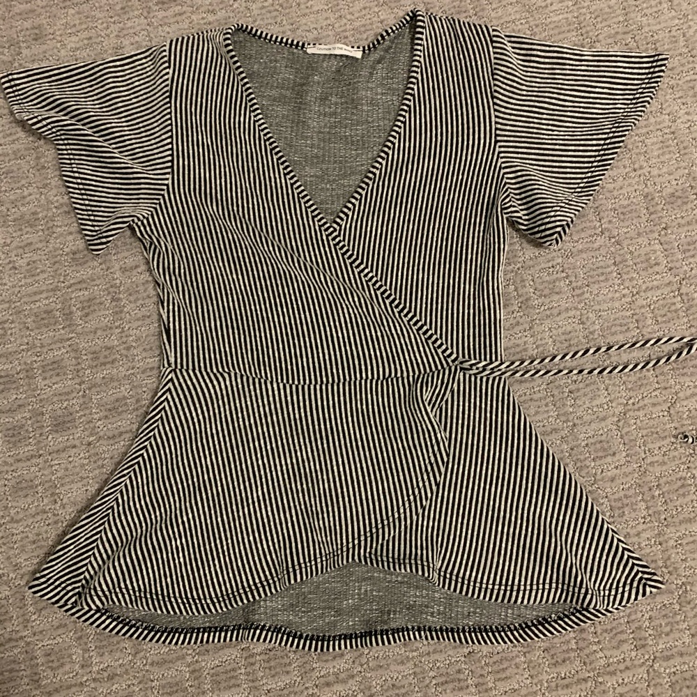 caution to the wind wrap top
